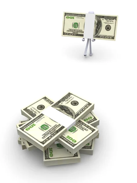 Rendered Illustration Pick Your Cash — Stock Photo, Image