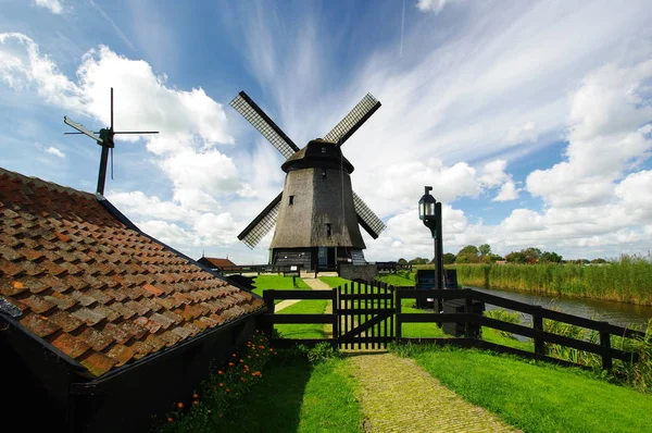 Dutch Windmill Schermerhorn North Holland — Stock Photo, Image