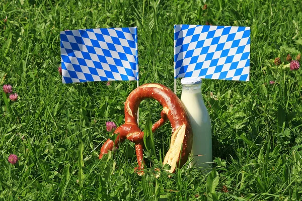 Bavaria 谷物和茂密的草地 — 图库照片