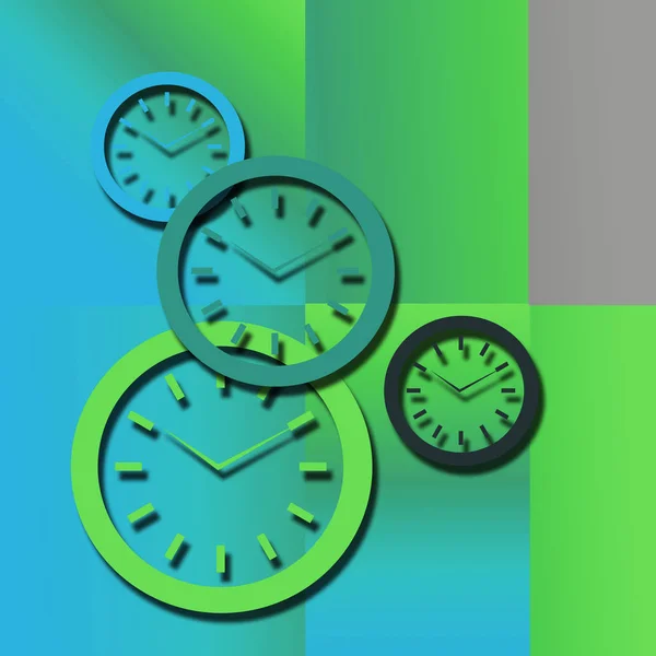 Reloj Vectorial Pared — Foto de Stock