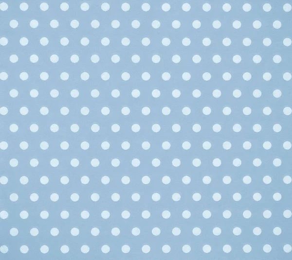 Μαλακό Μπλε Χρώμα Polka Dot Φόντο Λευκοί Κύκλοι Χρωματιστό Φόντο — Φωτογραφία Αρχείου