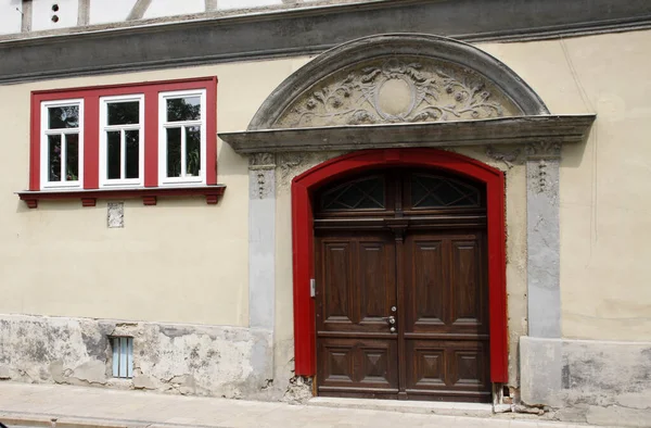 Old Door Muehlhausen Thuringia — 图库照片