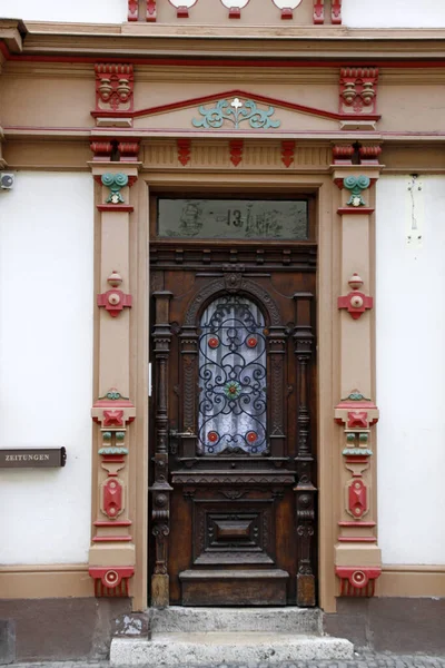 Old Door Muehlhausen Thuringia — ストック写真