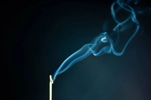 Abstract Smoke Black Background — Stock Photo, Image