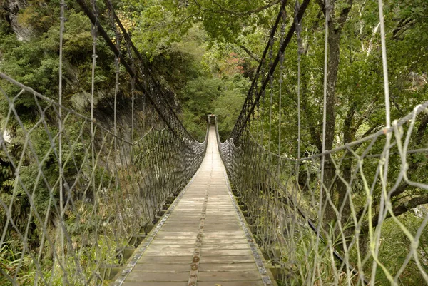 Ponte Suspensa Parque Nacional Taroko Taiwan — Fotografia de Stock