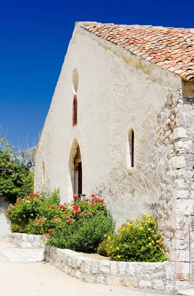 Kilise Aiguines Var Departmanı Provence Fransa — Stok fotoğraf