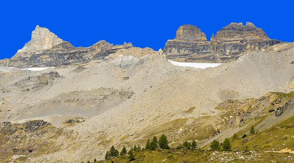 Vacker Utsikt Över Majestätiska Alperna Landskap — Stockfoto