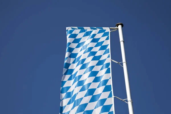 Land Flagga Bayern Fladdrar Vinden — Stockfoto