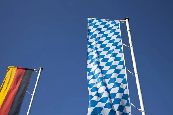 Flaga Bayern Niemiecka — Zdjęcie stockowe