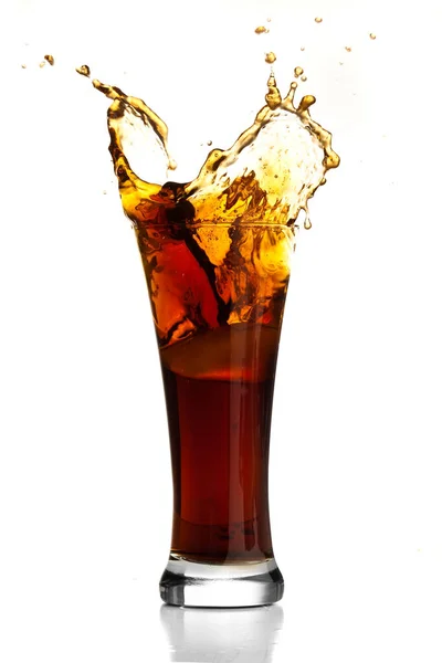 Cola Plons Geïsoleerd Wit — Stockfoto