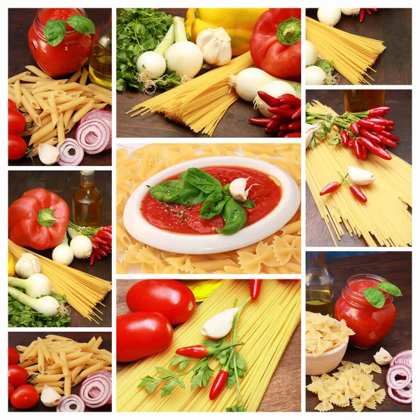 Pasta Hintergrund Food Konzept — Stockfoto