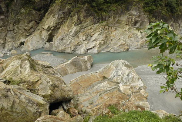 Rocce Marmo Nel Parco Nazionale Taroko — Foto Stock