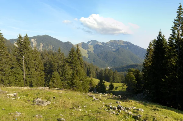 Cabana Spitzingsee Nos Alpes Europeus — Fotografia de Stock