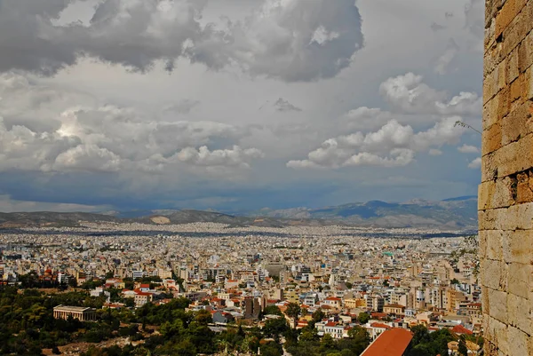 Athene Hoofdstad Van Griekenland Het Ook Het Hart Van Het — Stockfoto