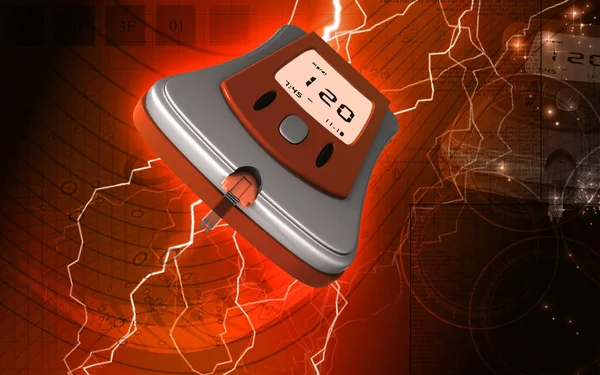 Digital Illustration Glocometer Färg Bakgrund — Stockfoto