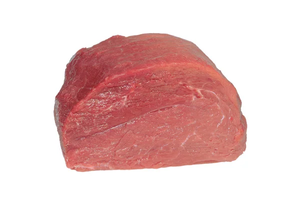 Het Hele Stuk Rundvlees Geïsoleerd Wit — Stockfoto