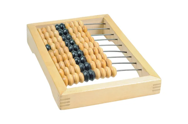 Nagy Abacus Elszigetelt Fehér Alapon — Stock Fotó