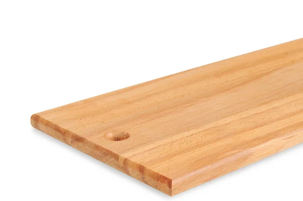 Wooden Cutting Board Isolated White Background — Stock Photo, Image