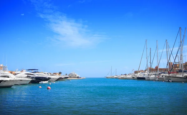 Luxusní Jachty Gouna Egypt Rudém Moři — Stock fotografie