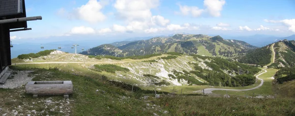 Vue Panoramique Sur Paysage Alpin Majestueux — Photo