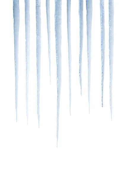Zole Edilmiş Buz Saçaklarının Gerçek Fotoğrafı Boyutlu Bir Resim Değil — Stok fotoğraf