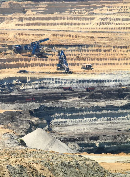 露天掘りの炭鉱 — ストック写真
