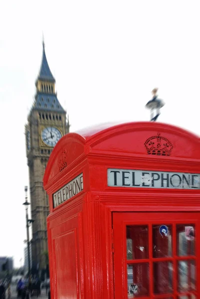Cabina Telefonică Din Londra — Fotografie, imagine de stoc