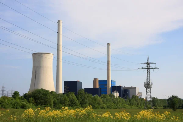 Széntüzelésű Erőmű Ensdorf Saar Vidéken — Stock Fotó
