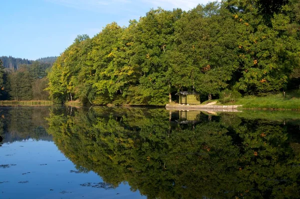 Paysage Automne Sur Mer Verrière — Photo