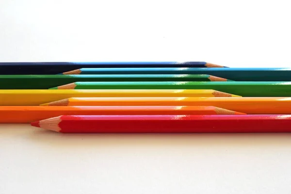 Ołówki Artykuły Artystyczne Rysowania — Zdjęcie stockowe