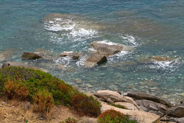 Seccheto Elba Adası Ndaki Kayalık Sahil — Stok fotoğraf