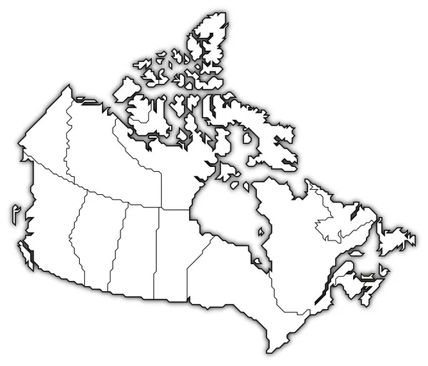 Political Map Canada Several Provinces Prince Edward Island Highlighted — Stock Photo, Image