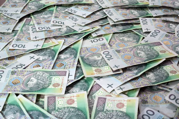 100 Злотых Польских Банкнот — стоковое фото