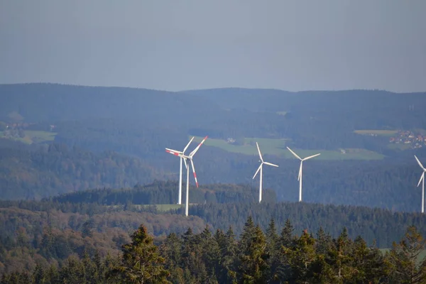 Energia Wiatrowa Alternatywne Wytwarzanie Energii Elektrycznej — Zdjęcie stockowe