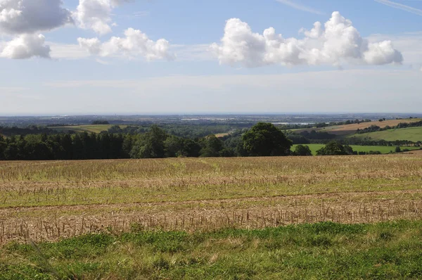 Kust Platteland Nabij Chichester West Sussex Engeland Gezien Vanaf South — Stockfoto