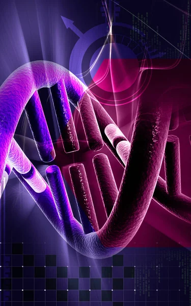 디지털 배경에서 Dna — 스톡 사진