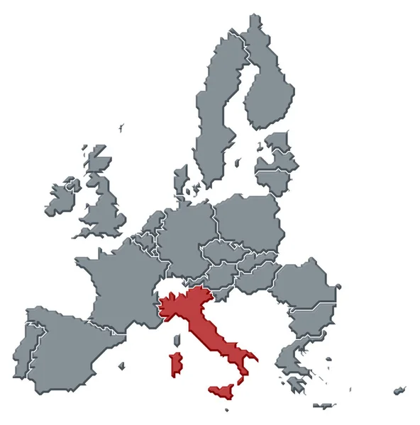 이탈리아 가강조되어 국가들의 — 스톡 사진