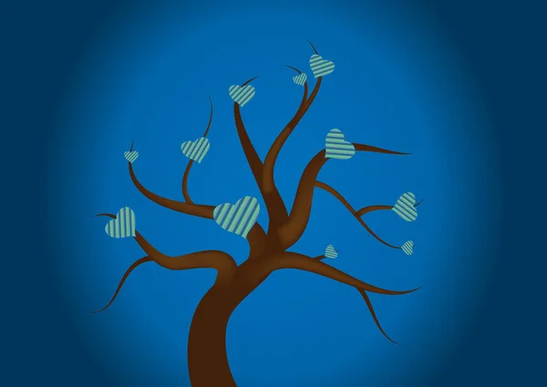 Illustration Eines Herzens Baum — Stockfoto