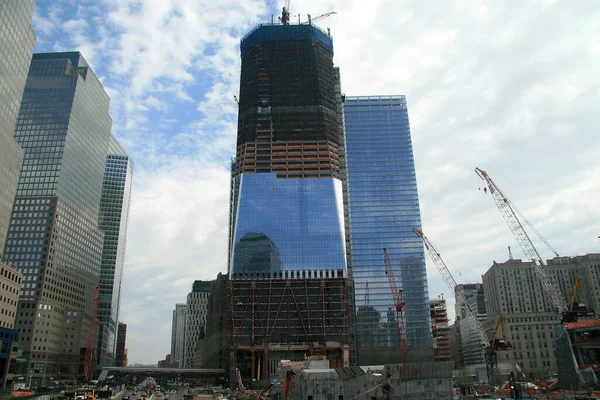 Sitio Construcción Del Centro Comercio Mundial Manhattan — Foto de Stock