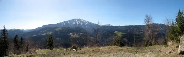 Vista Panorámica Del Hermoso Paisaje Los Alpes — Foto de Stock