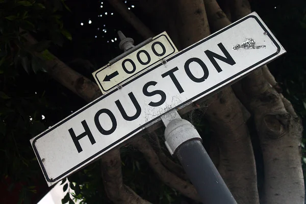 Ein Zeichen Der Straße Houston Zentrum Von San Francisco — Stockfoto