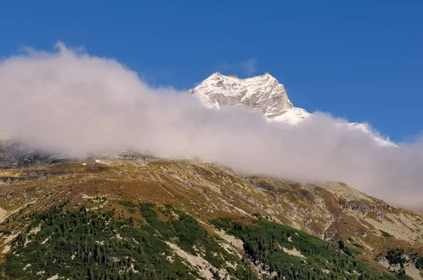 Vue Panoramique Sur Paysage Alpin Majestueux — Photo