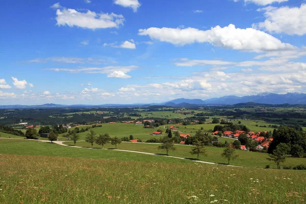 Vue Panoramique Sur Paysage Alpin Majestueux — Photo