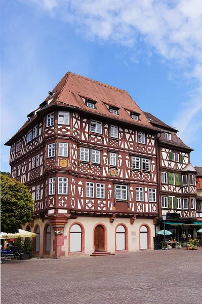 Tudor Style House Mosbach — Stock Photo, Image