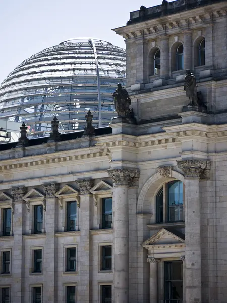 Berlin Detail Reichstag Building Cupola — Stockfoto