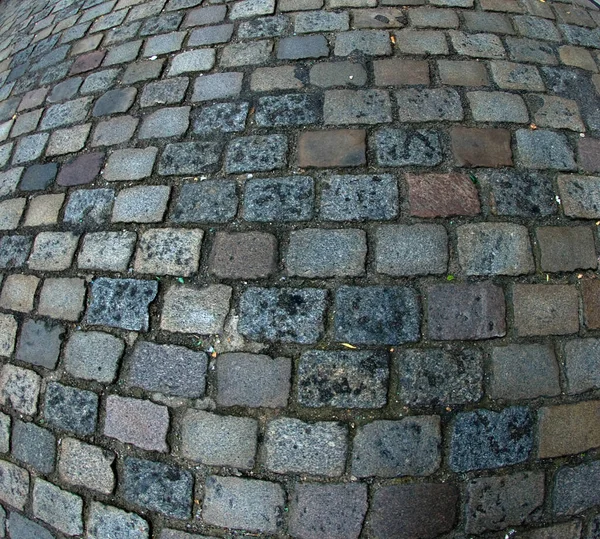 Close Shot Cobblestone Ground Perfect Texture Backgrounds — Stock Photo, Image