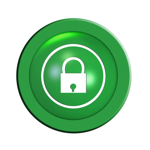 Privacy Button Data Protection Illustration — Stock Photo, Image