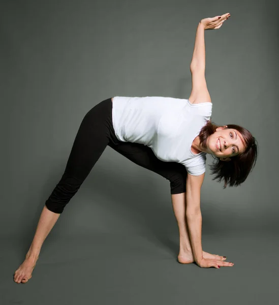 Young Woman Yoga Position — Stock Photo, Image