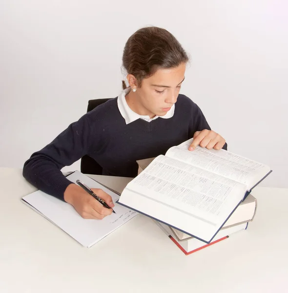 Escola Menina Aluno Educação Conceito — Fotografia de Stock