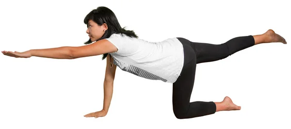 Yoga Expecting Woman — Stock Photo, Image